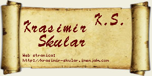 Krasimir Skular vizit kartica